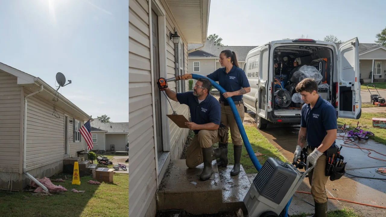 Ceiling Water Damage Restoration in Elmwood, WI near me